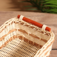 Корзина плетеная 23x16x9 см, ротанг