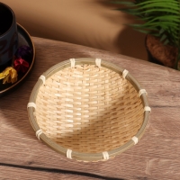 Чаша плетеная в 2 слоя, 15 см, бамбук