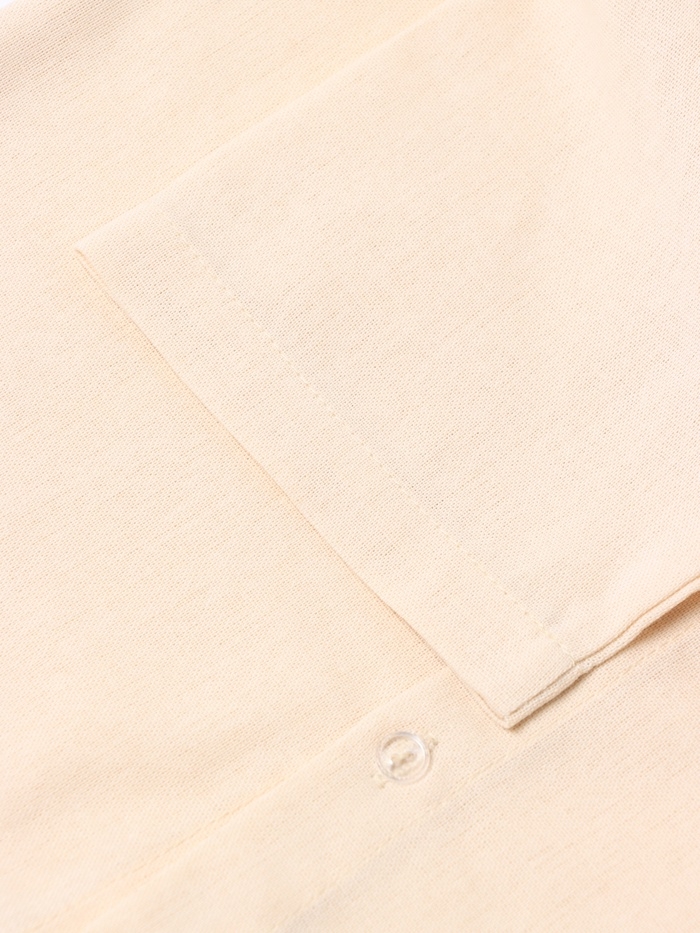 Пижама (рубашка и  шорты) для мальчика MINAKU: Home collection, цвет бежевый, рост 164 см