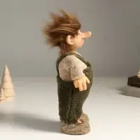 Кукла интерьерная "Домовёнок в комбинезоне с заплаткой" 30 см