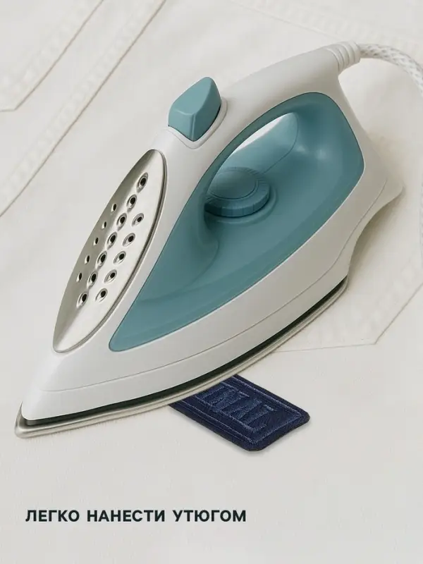 Термоаппликация Original, 7&times;2.5 см, фасовка 5 шт., тёмно-синяя