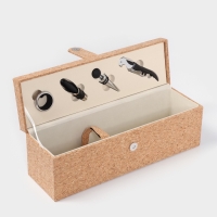 Набор для вина "Cork" 4 предмета с держателем для бутылки