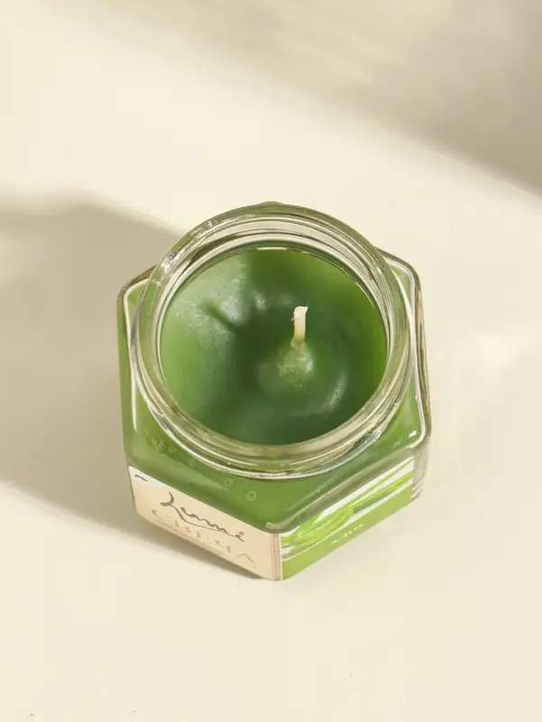 Свеча ароматическая в банке 70 гр воска, алое