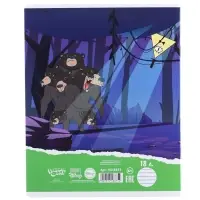 Тетрадь в линейку 18 листов, 5 видов МИКС, обложка мелованный картон, &laquo;Гравити Фолз&raquo;