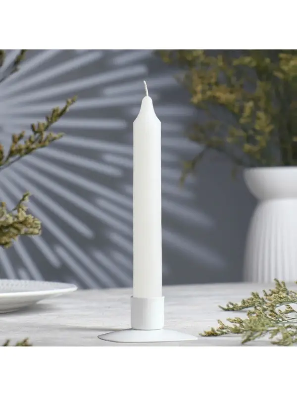 Хозяйственная свеча парафиновая, большая, 2.4&times;18 см, 65 г