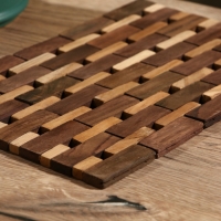 Коврик из тикового дерева, 30х20х0,7 см