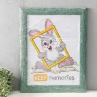 Фоторамка для фото 30х40 см "Luxe Elegance" пластик, морской, (пластик экран)