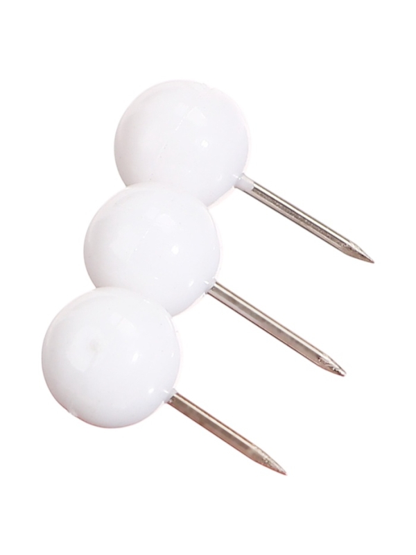 Кнопки силовые «Шарики белые», 140 штук, TOP Calligrata Кнопки силовые «Шарики белые», 140 штук, TOP Calligrata