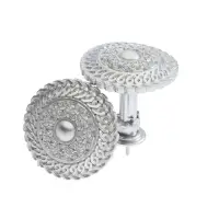 Крючок для штор CAPPIO KS030, d=95 мм, цвет серебро, 2 шт