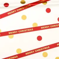 Пленка упаковочная новогодняя для цветов, 56.5&times;58 см, красная