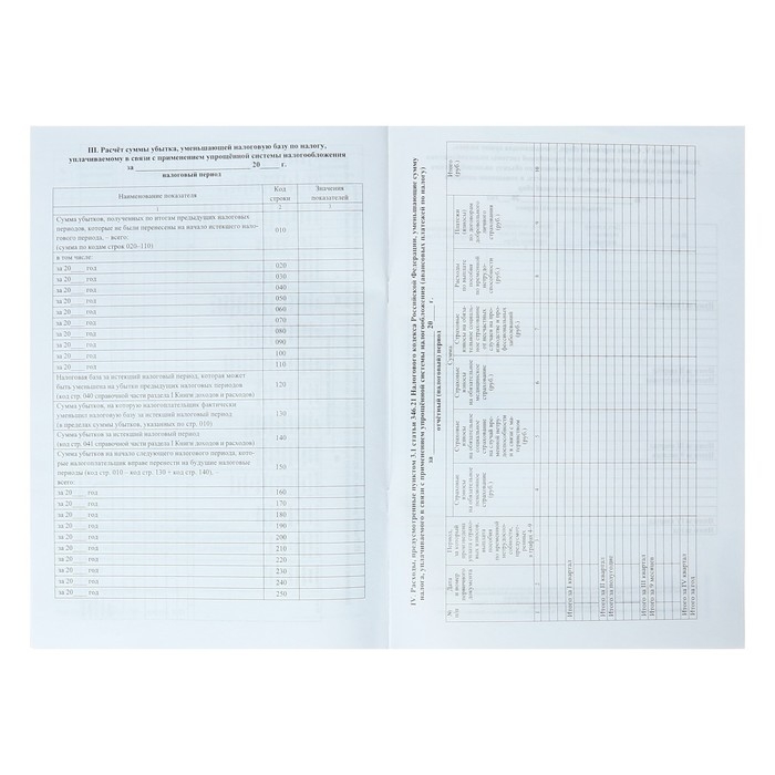 Журнал учета доходов и расходов организаций и ИП, А4 20 листов