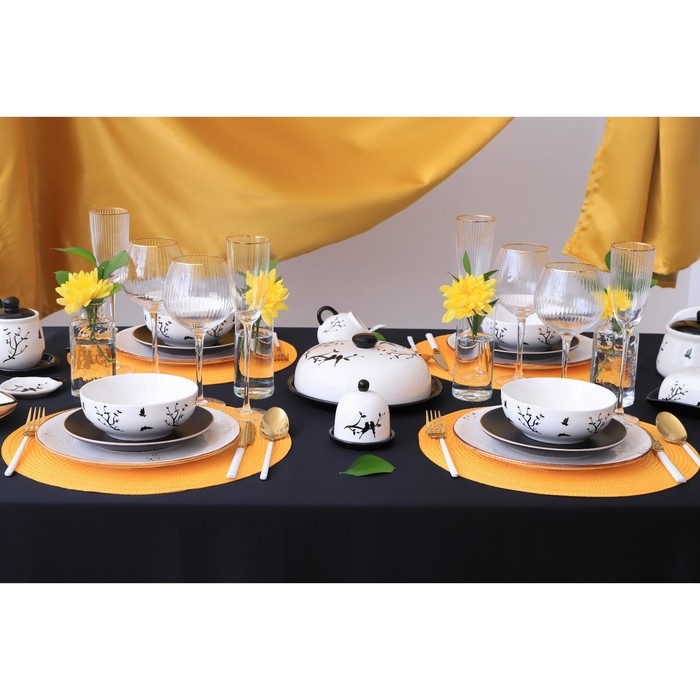 Салатник Доляна &laquo;Весенний вечер&raquo;, 600 мл, d=15,5 см, цвет белый