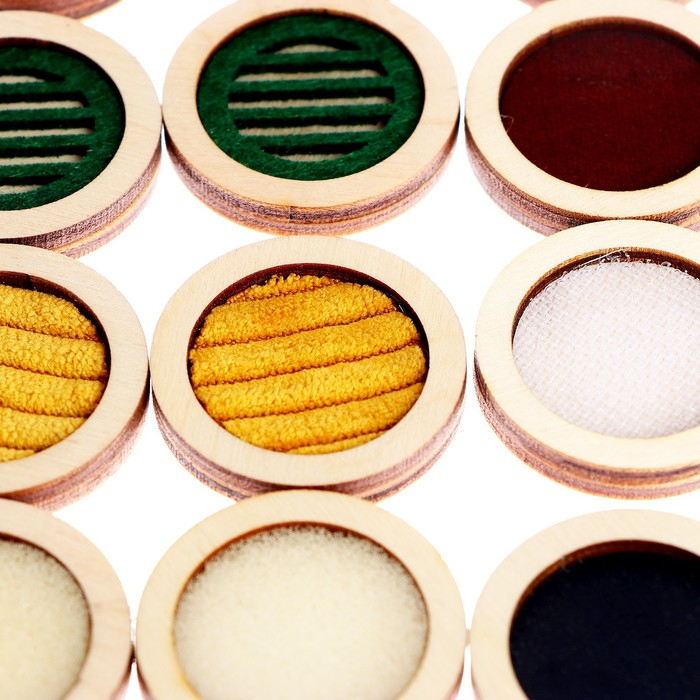 Тактильное сенсорное лото по методике Монтессори &laquo;Парочки&raquo;