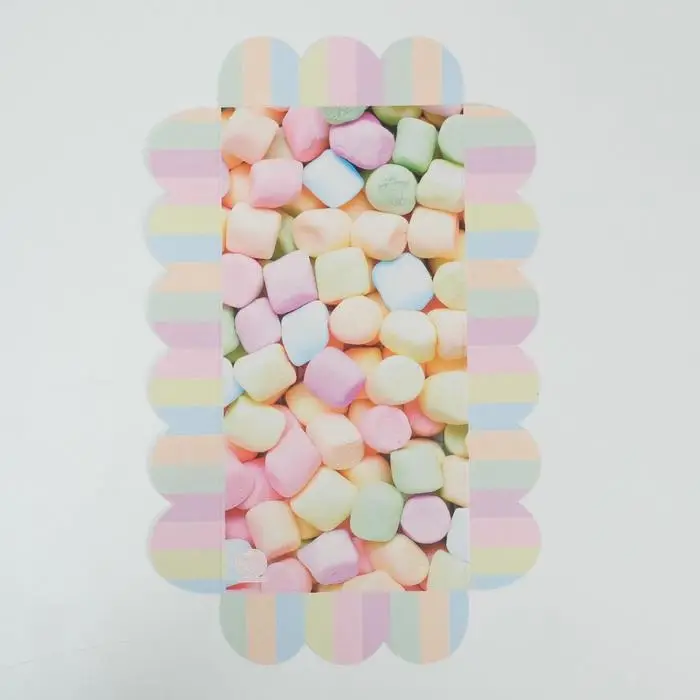 Коробка для печенья, кондитерская упаковка с пластиковой крышкой, You make me happy, 21 х 10.5 х 3 см