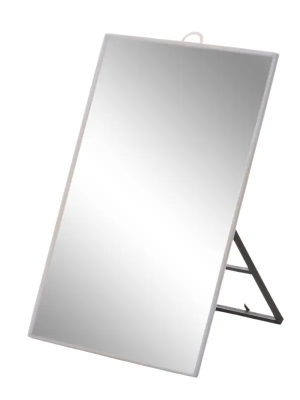 Зеркало интерьерное настенное, акрил, 18 х 24 см, серое