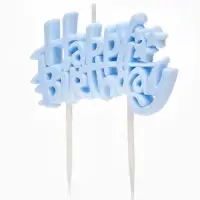 Свеча для торта &laquo;Happy Birthday&raquo; 8,5 х 5 см
