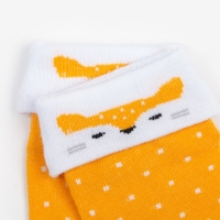 Носки детские с подворотом Крошка Я &laquo;Лиса&raquo;, размер 12-14 см