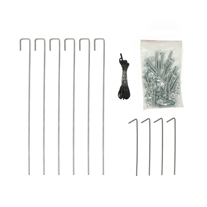 Теплица, 3,7 &times; 2,45 &times; 2,1 м, оцинкованный металл, профиль d = 25 мм, чехол из армированной плёнки 120 мкм