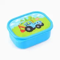 Ланч-бокс прямоугольный, 500 мл, Синий трактор