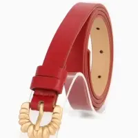 Ремень жен 03-01-01-01, Март2514, 1,8*0,3*110 см, без винта, пряж золото, 1 прокол,