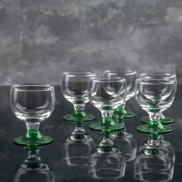 Набор рюмок «Весенний дождь», 35 мл, МИКС Набор рюмок «Весенний дождь», 35 мл, МИКС