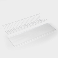 Сушилка для посуды с поддоном для шкафа 80 см, 76.5&times;25.6 см, белая