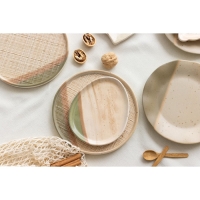 Тарелка керамическая &laquo;Самоцвет&raquo;, 21.5 см, цвет бежевый