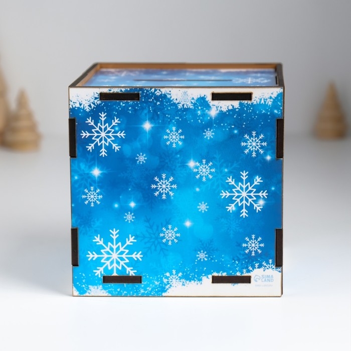 Копилка куб Копилка куб "Пусть исполнятся мечты" 10х10х10 см