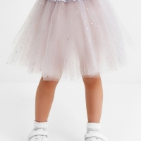 Юбка детская KAFTAN "Звездочки" серый, длина 30 см