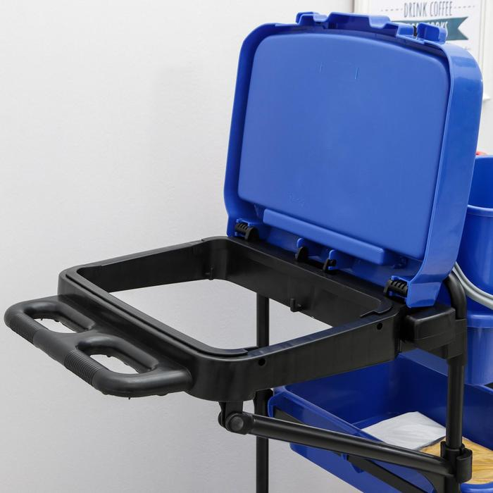 Многофункциональная тележка с вёдрами, отжимом и лотками Многофункциональная тележка с вёдрами, отжимом и лотками