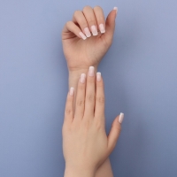 Накладные ногти &laquo;Classic French&raquo;, 24 шт, с клеевыми пластинами, форма мягкий квадрат, цвет нежно-розовый/белый