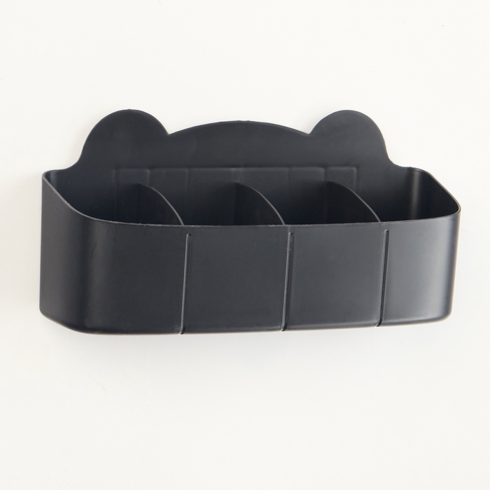 Подставка для зонтов, пластик, 23,5&times;7,5&times;11 см, чёрная