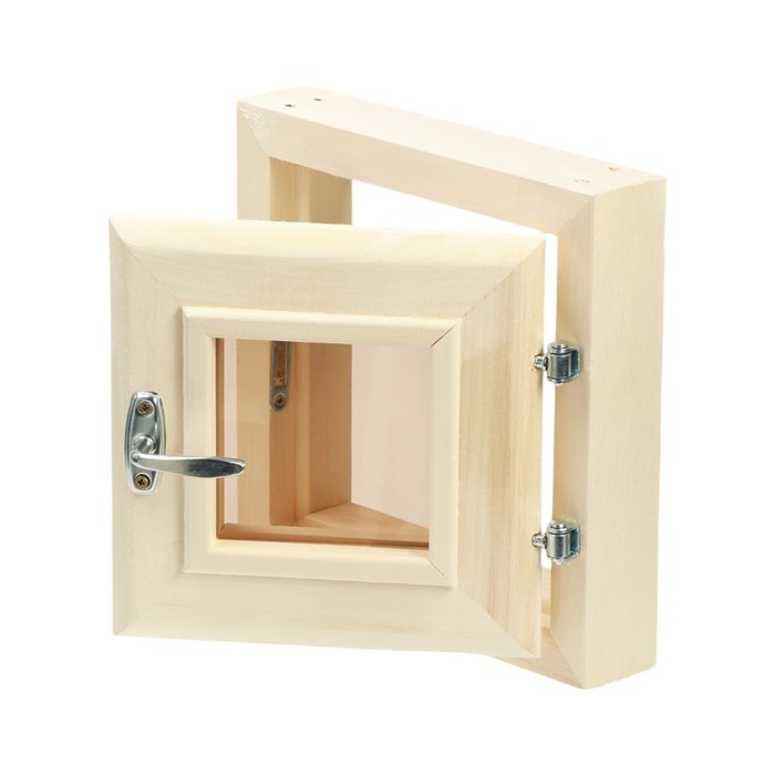 Окно, 30&times;30см, двойное стекло ЛИПА, бронза