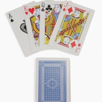 Карты игральные пластиковые 54 шт "Покер", 19 мкм, карта 5.5 х 8.5 см, набор 2 колоды