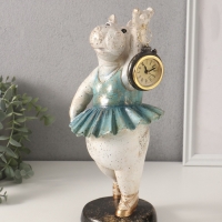 Сувенир полистоун с часами "Бегемот-балерина" 13,5х15х32,5 см Сувенир полистоун с часами "Бегемот-балерина" 13,5х15х32,5 см