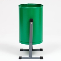 Урна уличная &laquo;Уралочка Бюджет&raquo; 21 л, 35 х 55 х 26,5 см, зеленая, бак 0,6 мм