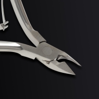 Кусачки маникюрные для кутикулы &laquo;Premium&raquo;, двойная пружина, 10 см, длина лезвия - 8 мм, на блистере, цвет серебристый