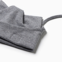 Шапка детская Кошка, цвет серый меланж, размер 50-54