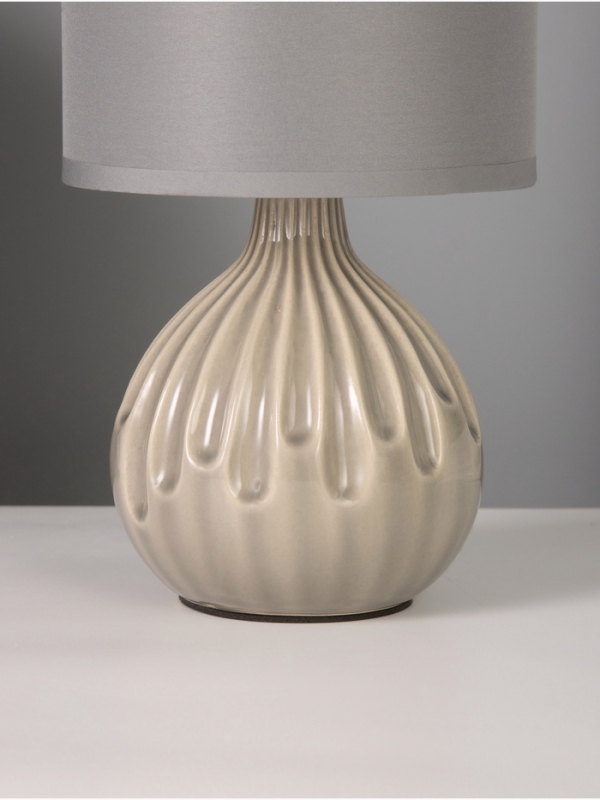 Лампа настольная "Капли" 40Вт Е14 серый 12х12х24см