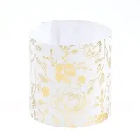 Форма ободок для кулича на Пасху с тиснением &laquo;Цветы&raquo;, 32.2&times;9 см