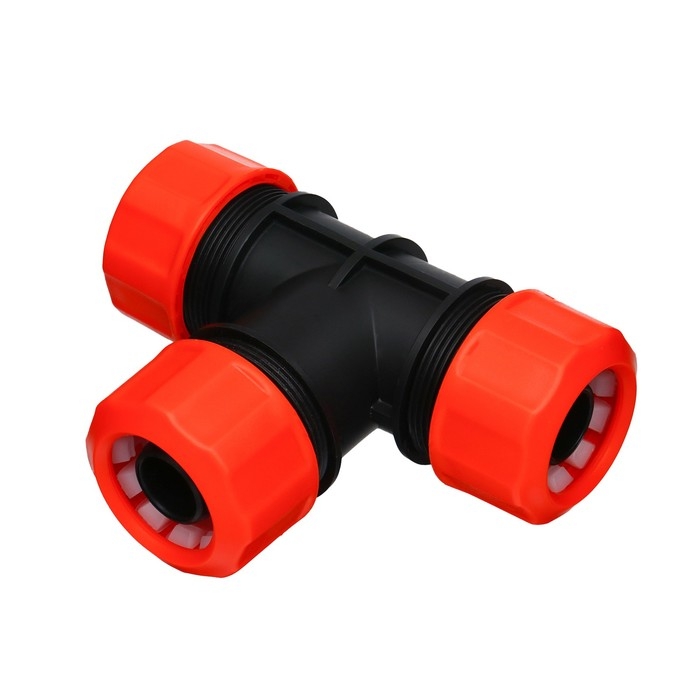 Соединитель Т-образный, цанговый, 3/4 Соединитель Т-образный, цанговый, 3/4" (19 мм), пластик, «Жук»