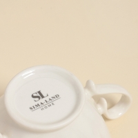 Сахарница SL Home &laquo;Аманде&raquo;, 17&times;11&times;12 см, фарфор, белая