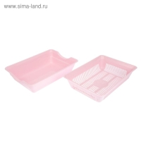 Туалет глубокий с сеткой 36 х 25 х 9 см, розовый