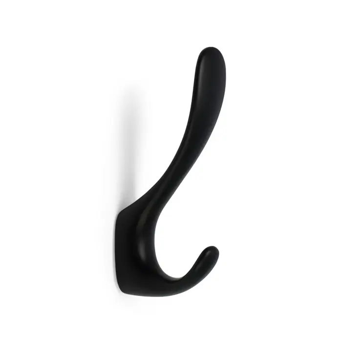 Крючок мебельный CAPPIO NOTE, двухрожковый, цвет черный