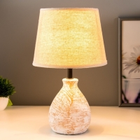 Настольная лампа "Магда" Е14 40Вт бежевый 20х20х33см RISALUX Настольная лампа "Магда" Е14 40Вт бежевый 20х20х33см RISALUX