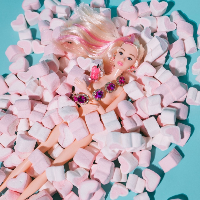 Серьги &laquo;Мишки&raquo; прозрачные, цвет чёрно-розовый в серебре