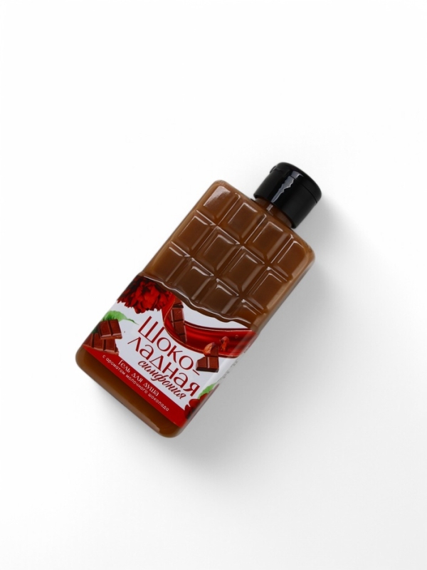 Набор "Сладкая роскошь", гель для душа во флаконе шоколад и поник для ванны