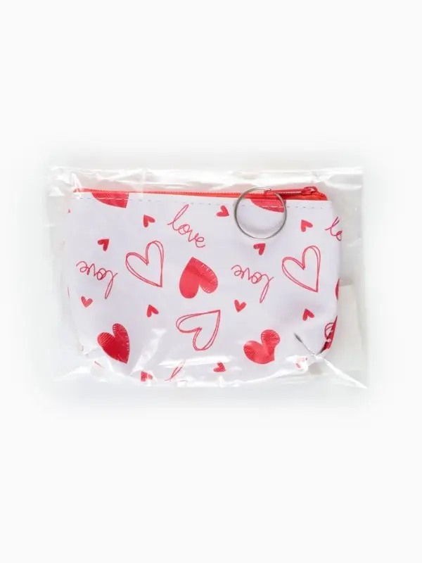 Кошелек жен 13-01-01 Июнь2503, 11*3,5*8,5 см, отд на молнии, белый-красный