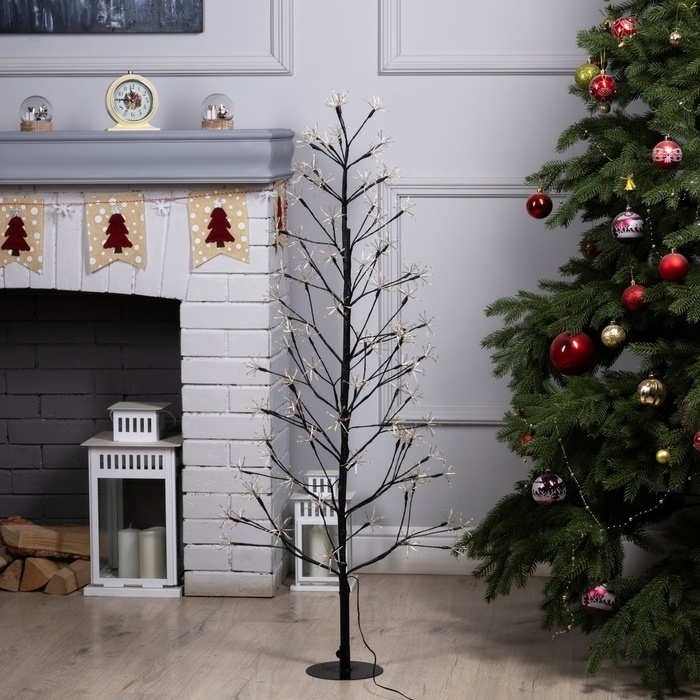 Светодиодный куст &laquo;Ель&raquo; 1,2 м, 900 LED, 31 В, свечение тёплое белое