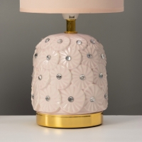 Лампа настольная "Букет" 1х40Вт Е14 розовый 14,5х14,5х30см МОДЕЛЬ: